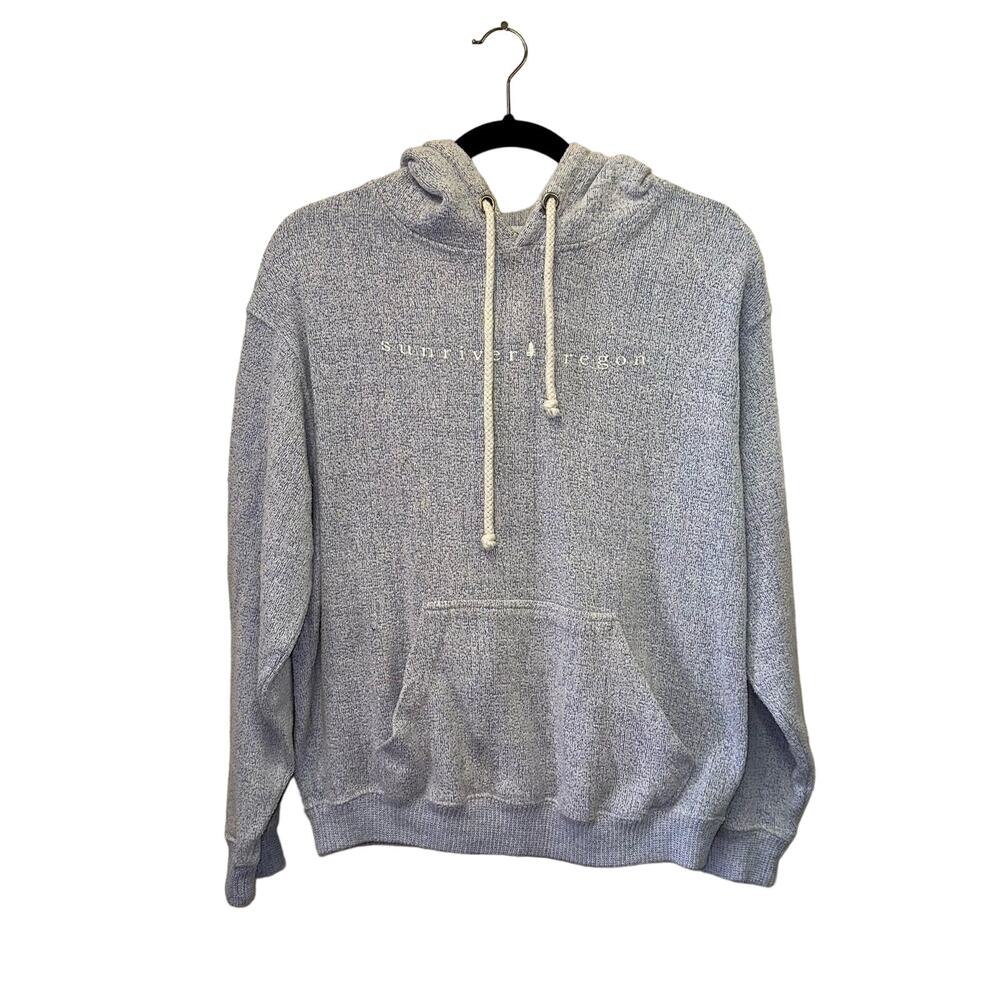 Sunriver Oregon Hoodie Blue Pullover Sweatshirt Basix Of‎ America M